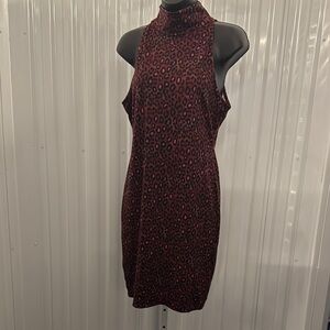 Victoria Sport Leopard Print Sleeveless Tennis Dress Size Medium